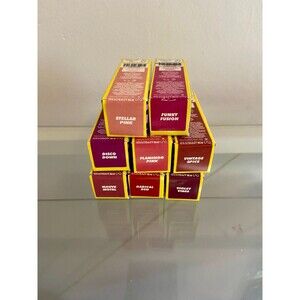 (8) Lime Crime Soft Touch Comfort Matte Lipstick Lot Radical Disco Violet Mauve